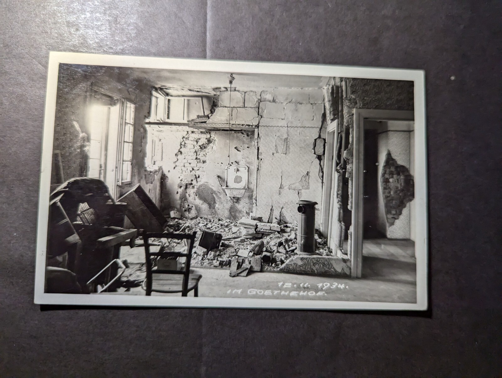 1934 Mint Austria PPC Postcard  Goethehof November 12
