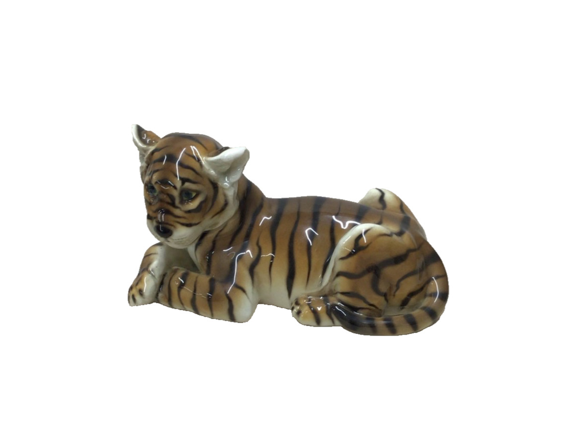 Augarten Wien Austria Porcelain Tiger Figurine Hand Painted Augarten Wien Austria Porcelain Tiger Figurine Hand Painted