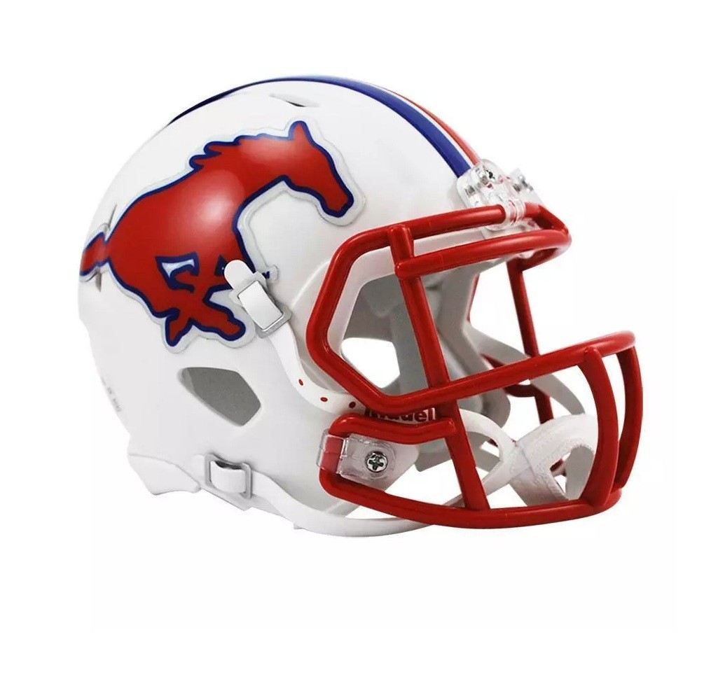 Southern Methodist SMU Mustangs NCAA Riddell Mini Helmet New in Box