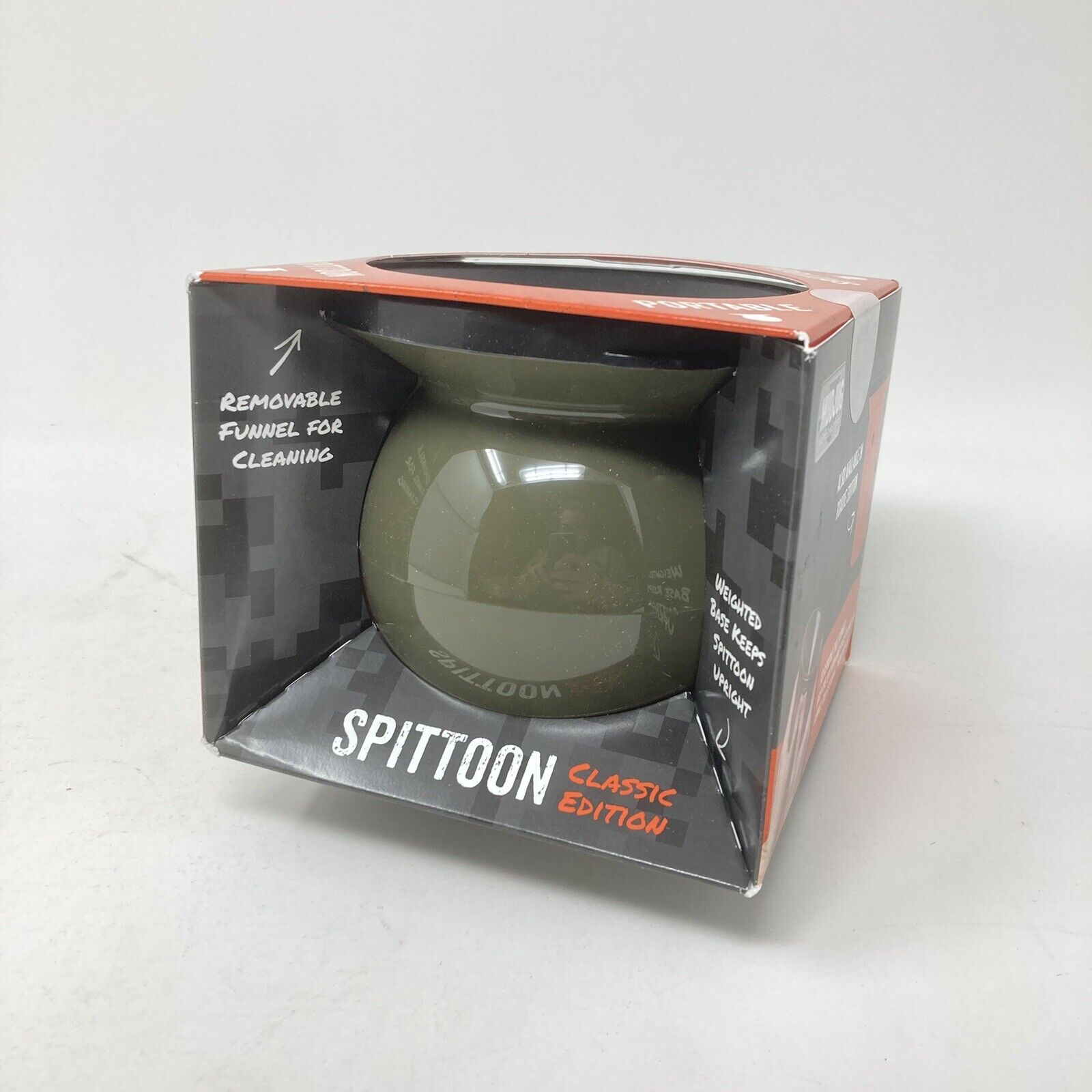 Mud Jug Portable Spill Resistant Spittoon - Hunter Green, Classic Edition