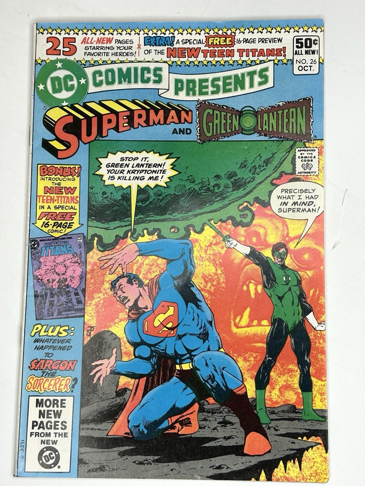 INV-DCP26-007 DC Comics Presents #26 1980 1st Cyborg Raven Starfire Teen Titans