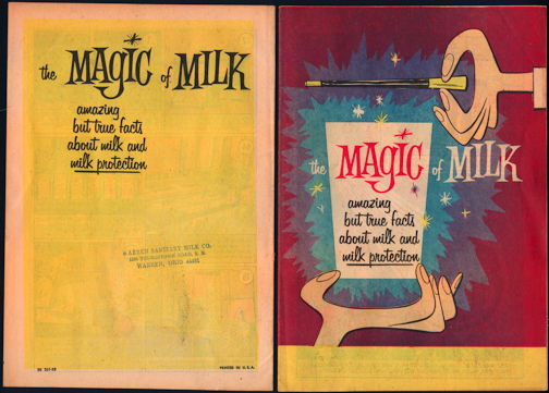 1960s Magic of Milk Advertising Comic Book from Warren Sanitary Milk Company NOS
