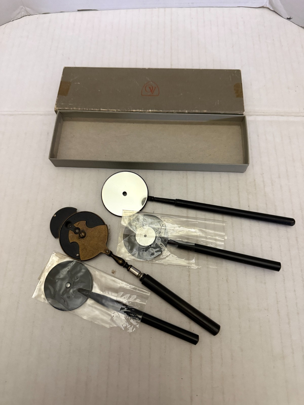 Vintage Ophthalmologist Trial Frame Lens Holder Pinhole Occluders Maddox Rods