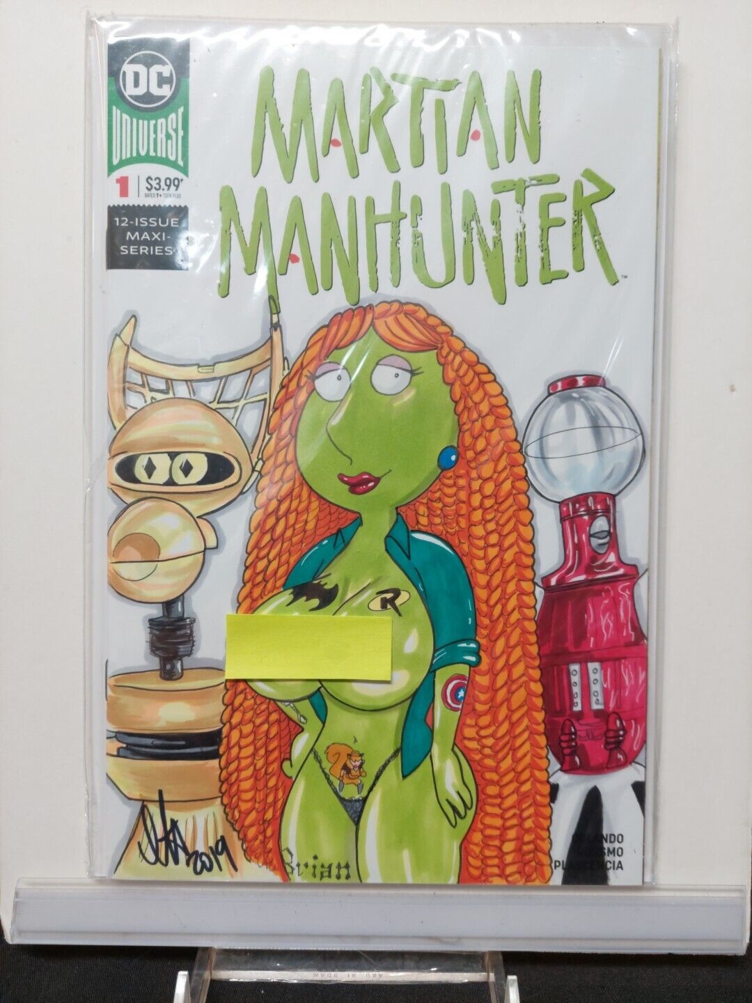 Martian Manhunter #1      Sketch Cover      Blank Variant with Original Art