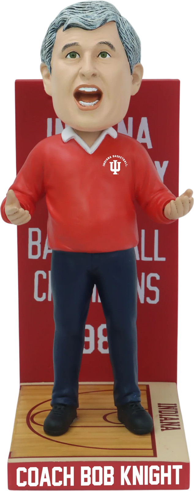 Bob Knight Indiana Hoosiers Championship Series 1987 Bobblehead NCAA Bob Knight Indiana Hoosiers Championship Series 1987 Bobblehead NCAA