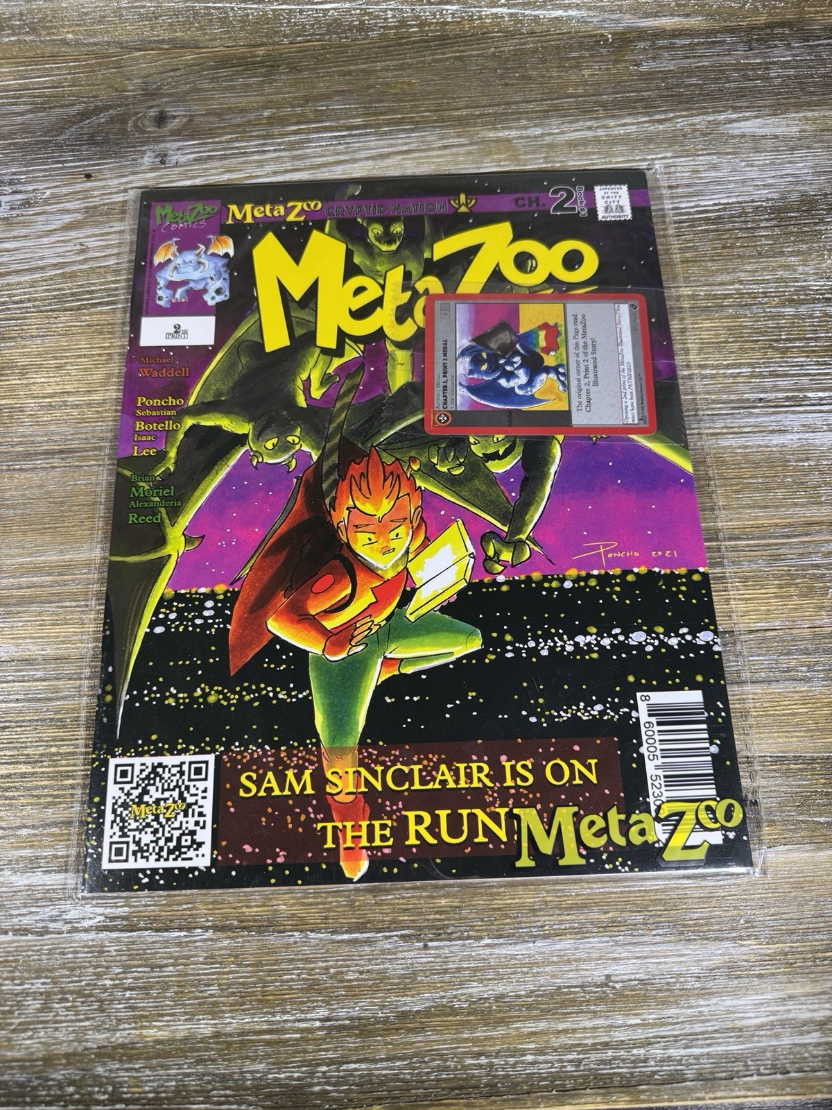MetaZoo: Cryptid Nation Comic Chapter #2 2nd Print + Holo Promo Card SEALED