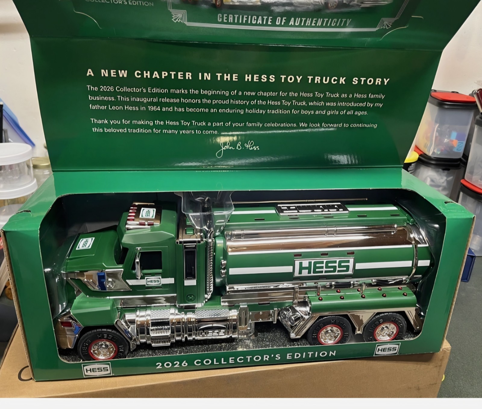 2026 HESS TRUCK COLLECTOR COLLECTORS EDITION BRAND NEW NEVER OPENED