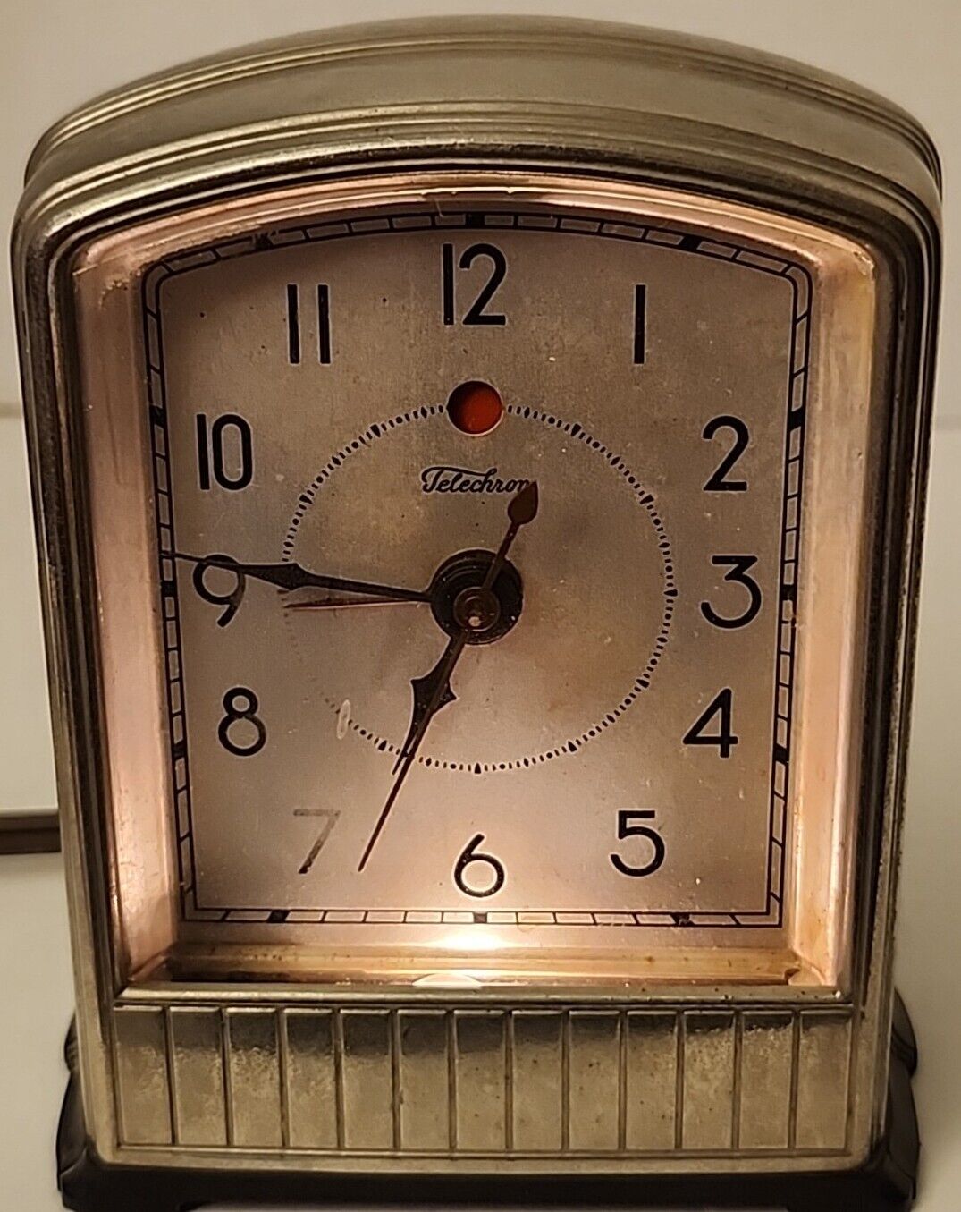 Vintage Art Deco Telechron 711 1930’s Telalarm Lighted Clock GM Tested Working 
