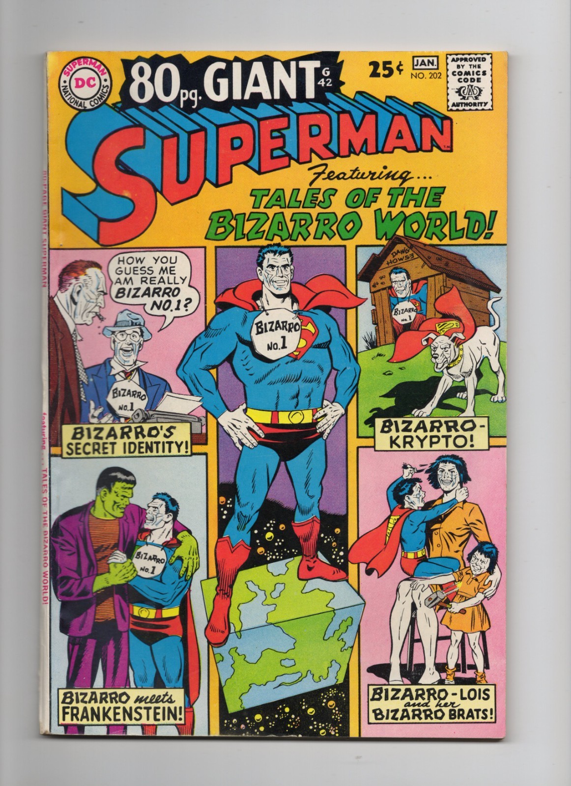 DC Comics Superman #202 1967 Upper Mid Grade