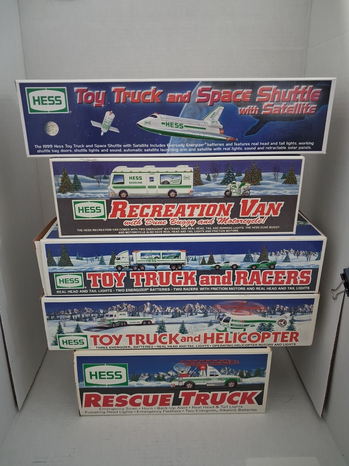 Lot 5 Hess Trucks 1994 1995 1997 1998 1999