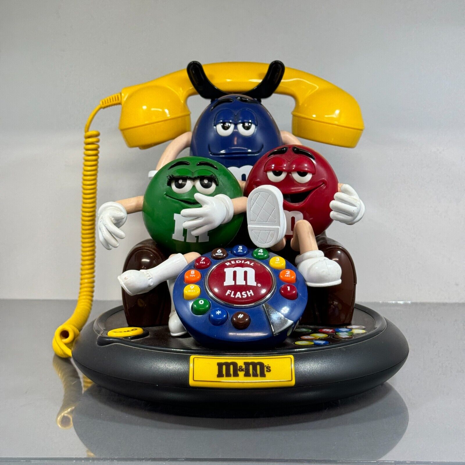 M&Ms Animated Telephone Lights Up & Talks Red Green Blue Collectable Landline