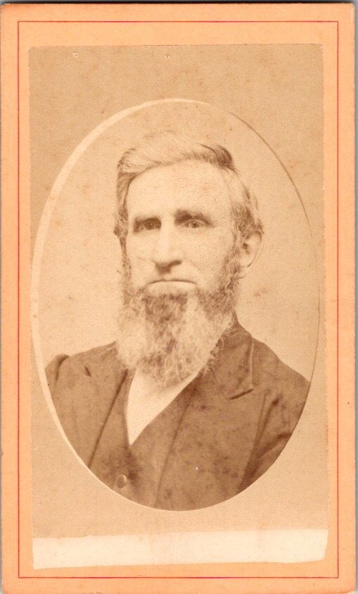 Bearded Older Man, Ionia, Mich, ca 1870s, CDV Photo, #5063 Bearded Older Man, Ionia, Mich, ca 1870s, CDV Photo, #5063