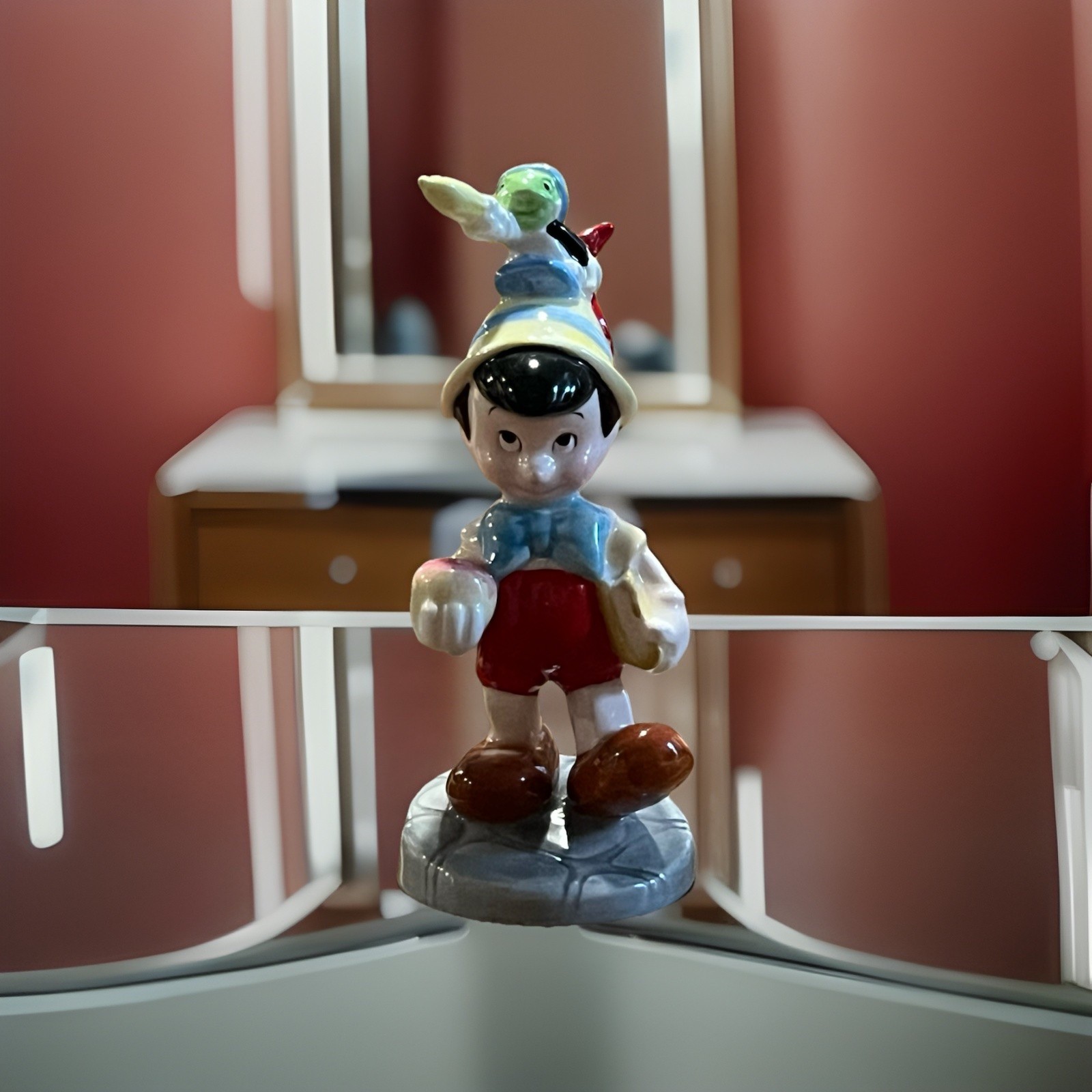 Vintage Schmid Disney Pinocchio Jiminy Cricket Ceramic 5
