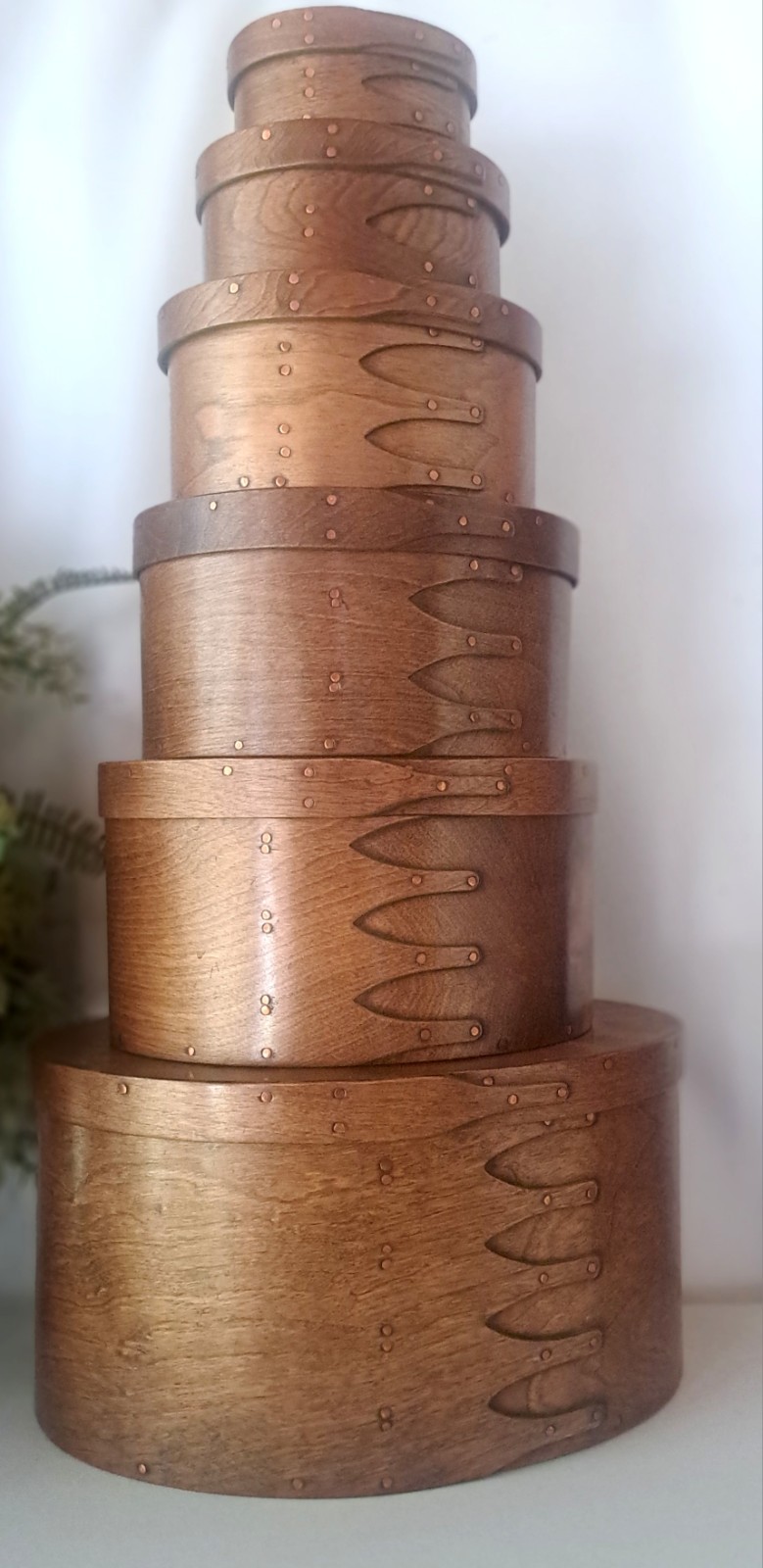 Rare Pantry Boxes Signed Bentwood Oval Shaker Box Set Of 6 Rare Pantry Boxes Signed Bentwood Oval Shaker Box Set Of 6