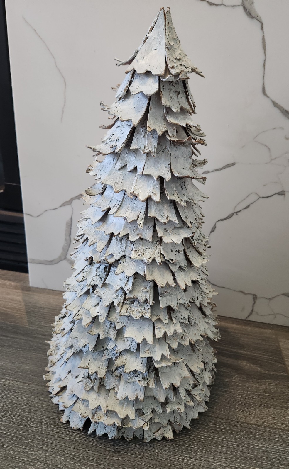 Rustic Wood-Like paper Winter Christmas Tree Decor