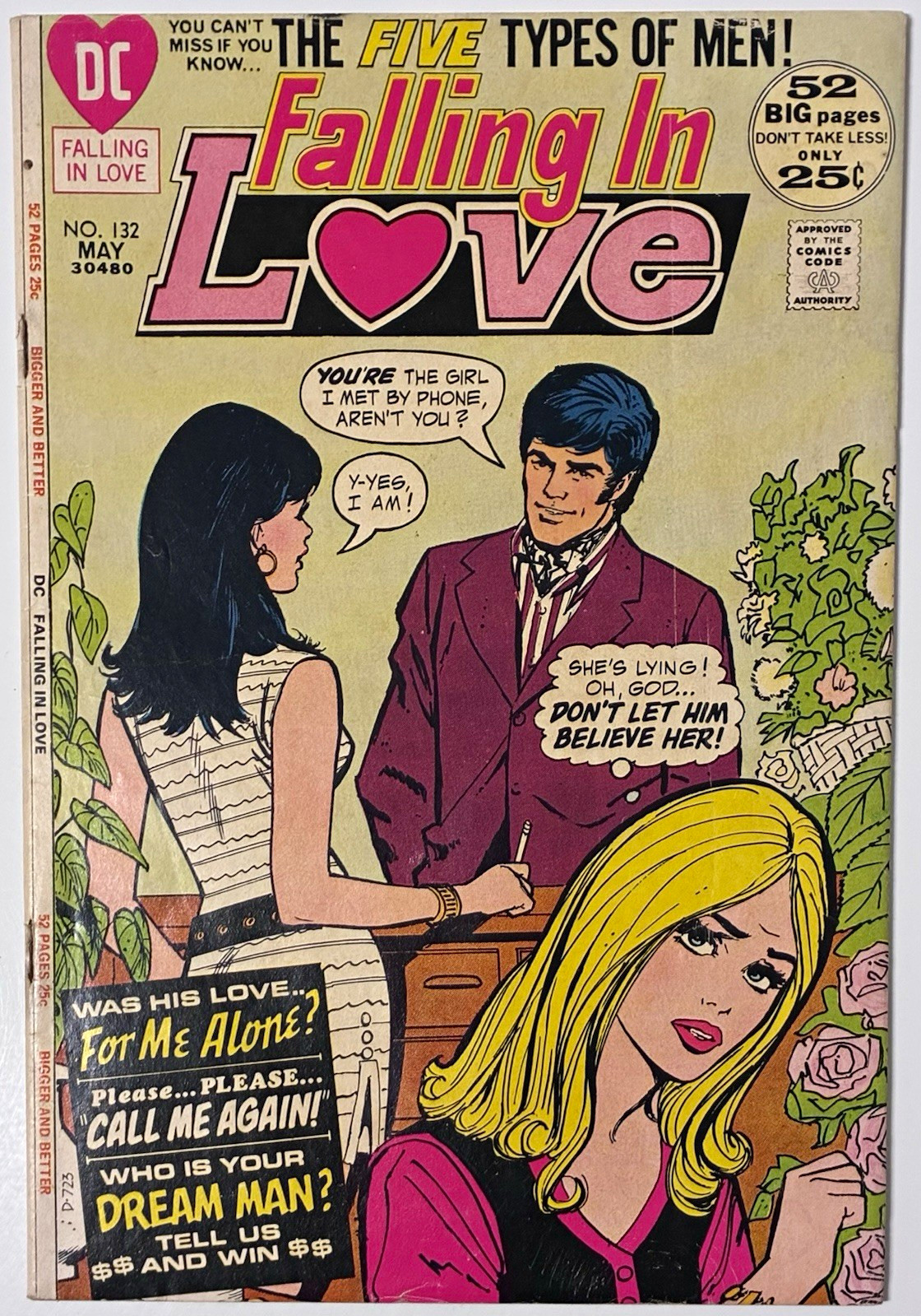 Buy 2 Get 2 Free (CHECK PROMO) Falling in Love #132 1972 DC Comic Book (VG) Buy 2 Get 2 Free (CHECK PROMO) Falling in Love #132 1972 DC Comic Book (VG)