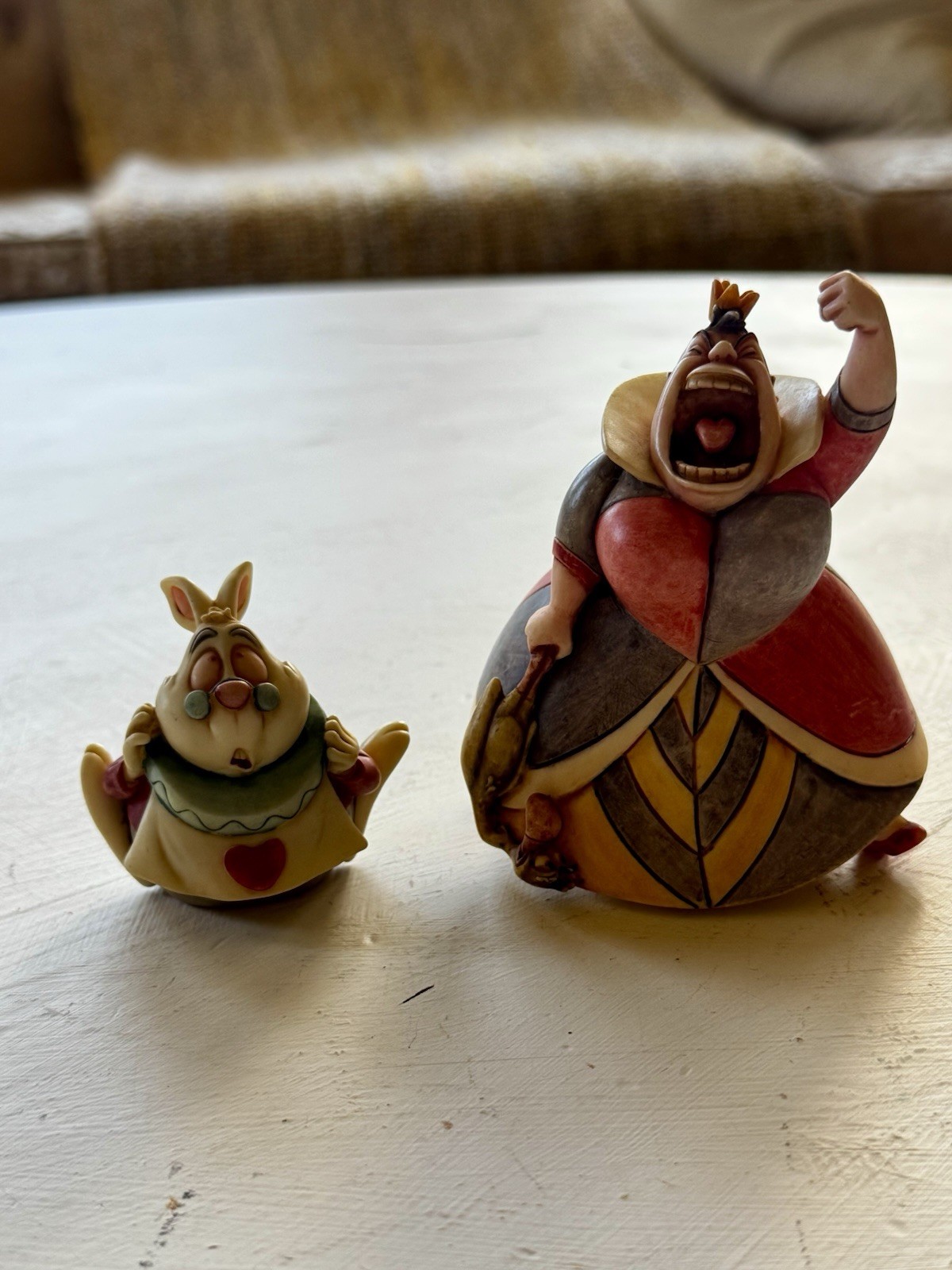 Disney Harmony Kingdom White Rabbit “I’m Late” and Queen “Off With Her Head”