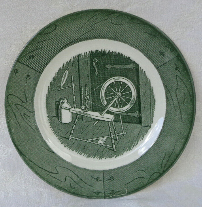 Royal USA Colonial Homestead Green Bread And Butter Plate