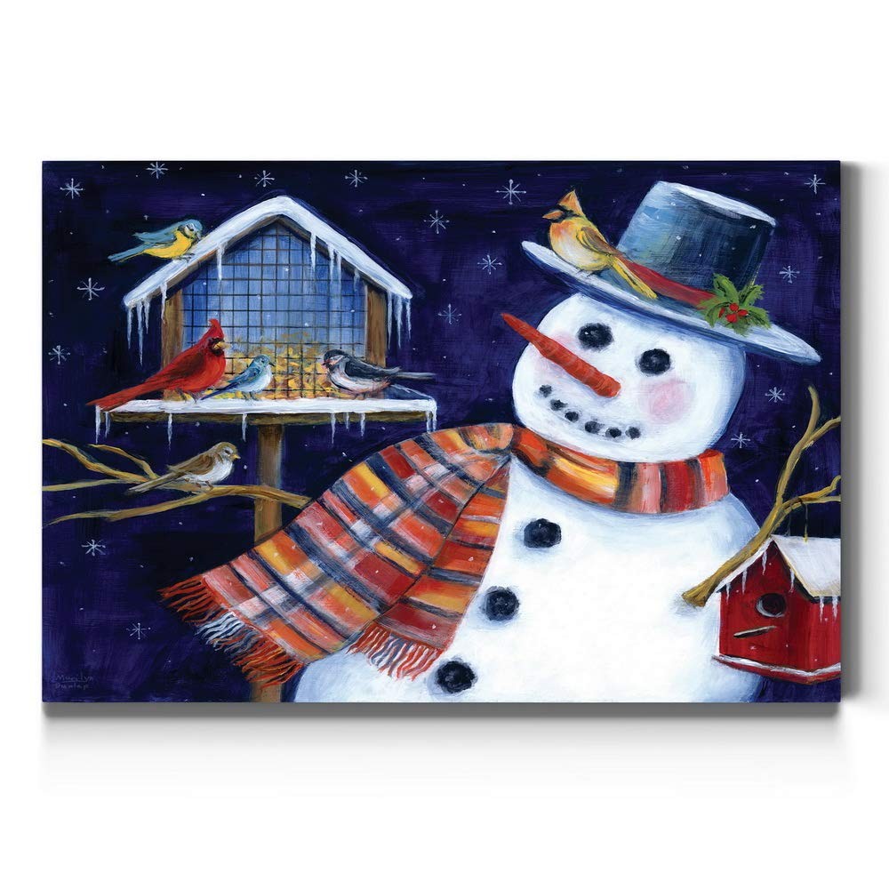 Renditions Gallery Canvas Wall Art Dapper Snowman 24x36 LT20
