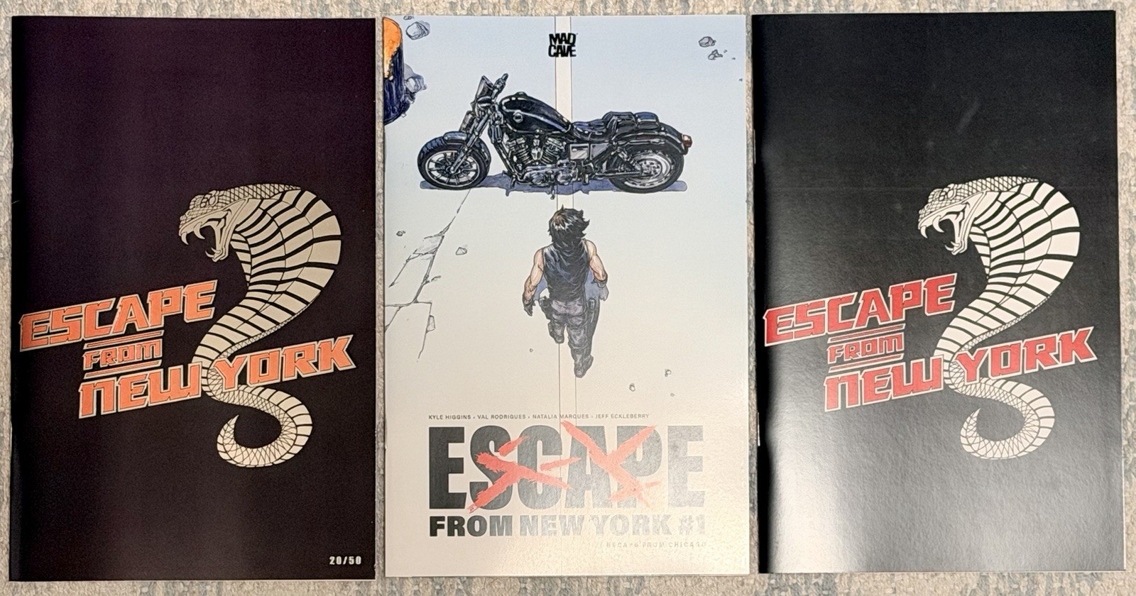 NYCC 2026 Escape From New York Comic Lot Bundle x 3 -Akira, Foil (LE 50) & Trade