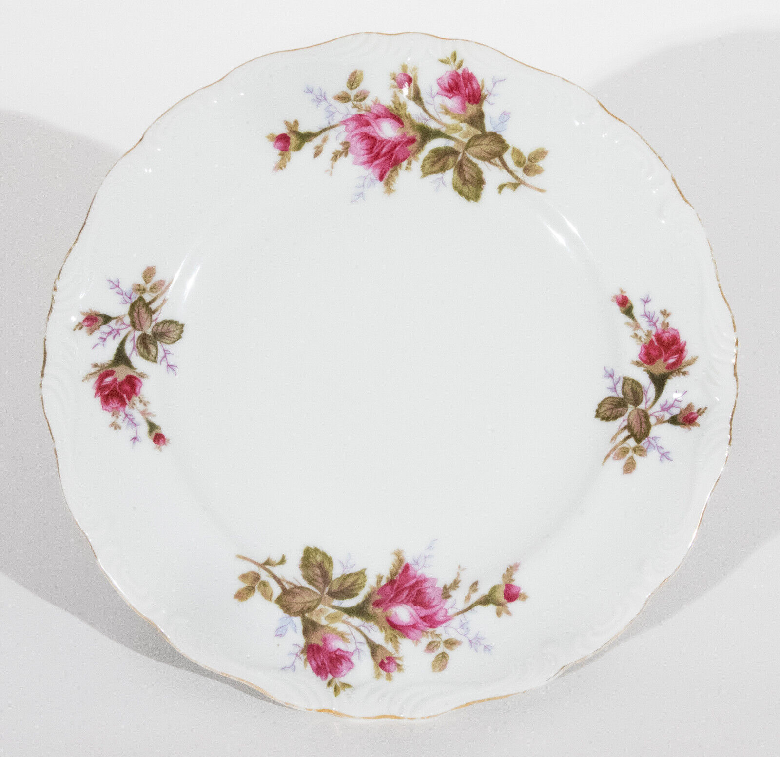Moss Rose Dinner / Display Plate Marked Dragon China Made In Japan 10\