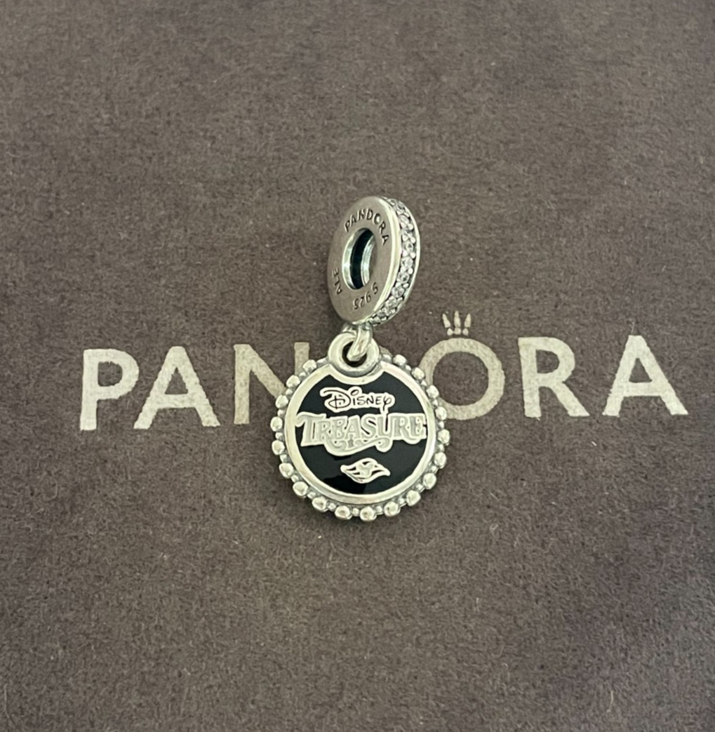 Disney Treasure Cruise Ship Exclusive Double‑Sided Dangle Charm Pre-owned