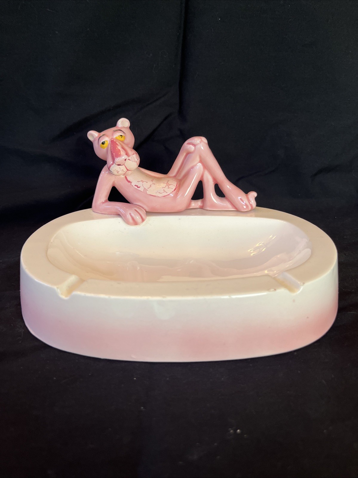 UAC Geoffrey Royal Orleans Vintage Ceramic Pink Panther Ashtray / Soap Dish UAC Geoffrey Royal Orleans Vintage Ceramic Pink Panther Ashtray / Soap Dish