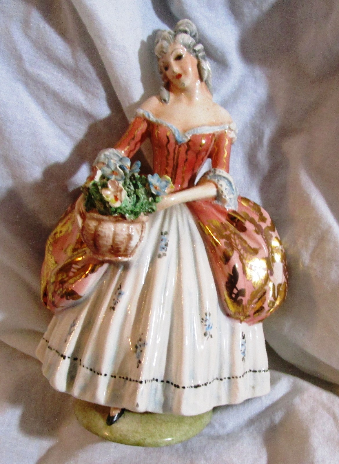 Milano Bertelotti Beautiful Lady Figurine Signed Vintage Made in Italy