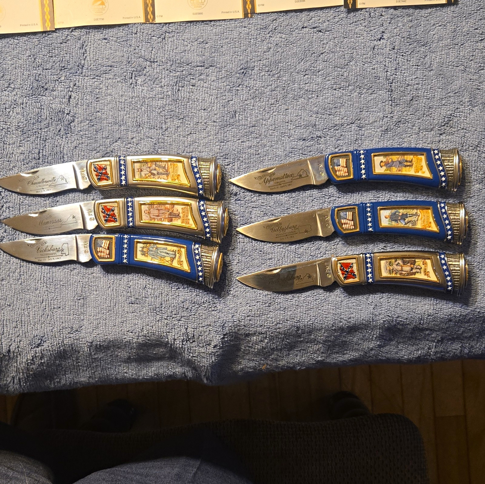 6 Franklin Mint Collectors Knives The Civil War Library And Museum Collection