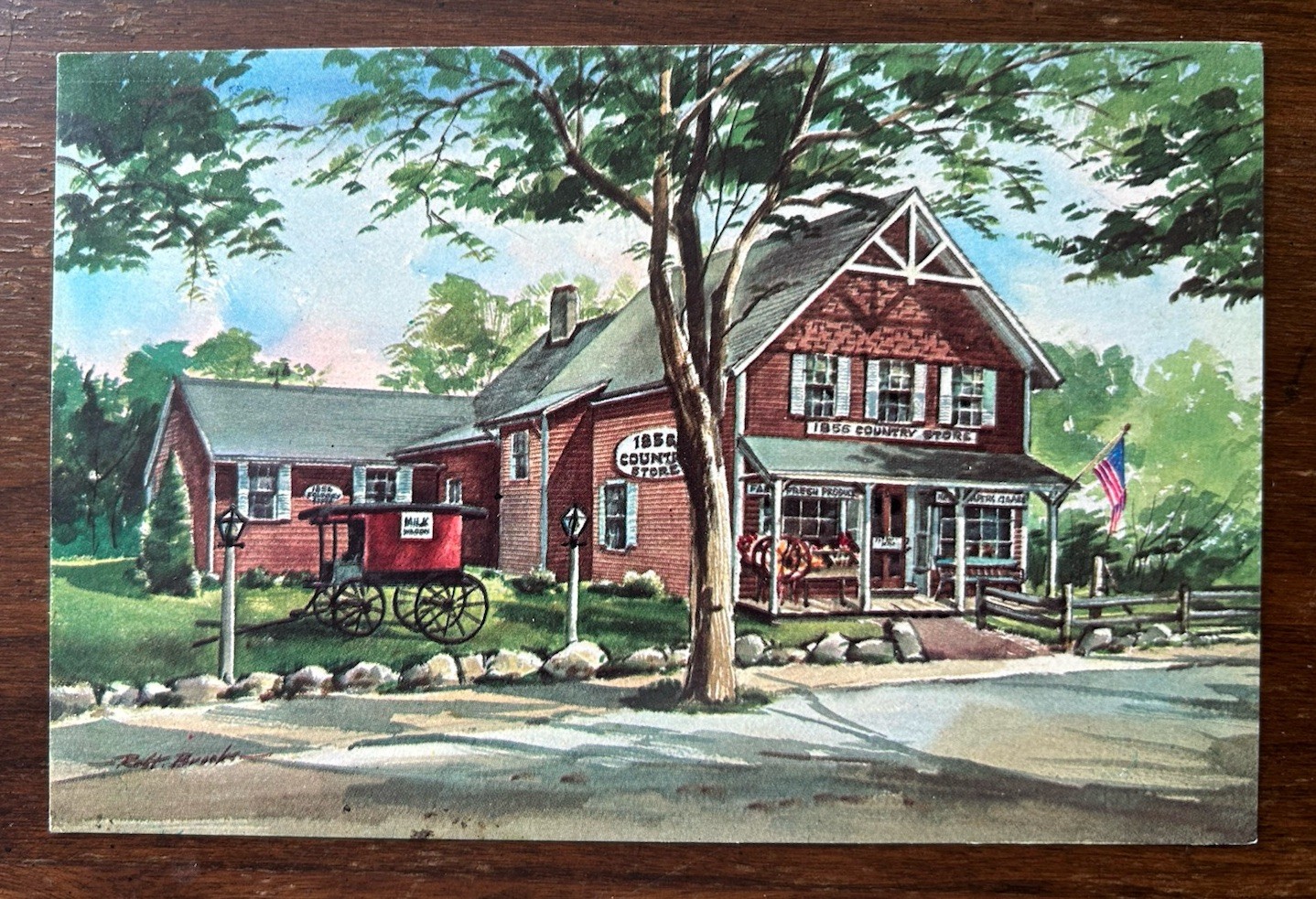 CENTERVILLE BARNSTABLE, MA MASS~1856 Country Store~From Robert Brooks Painting
