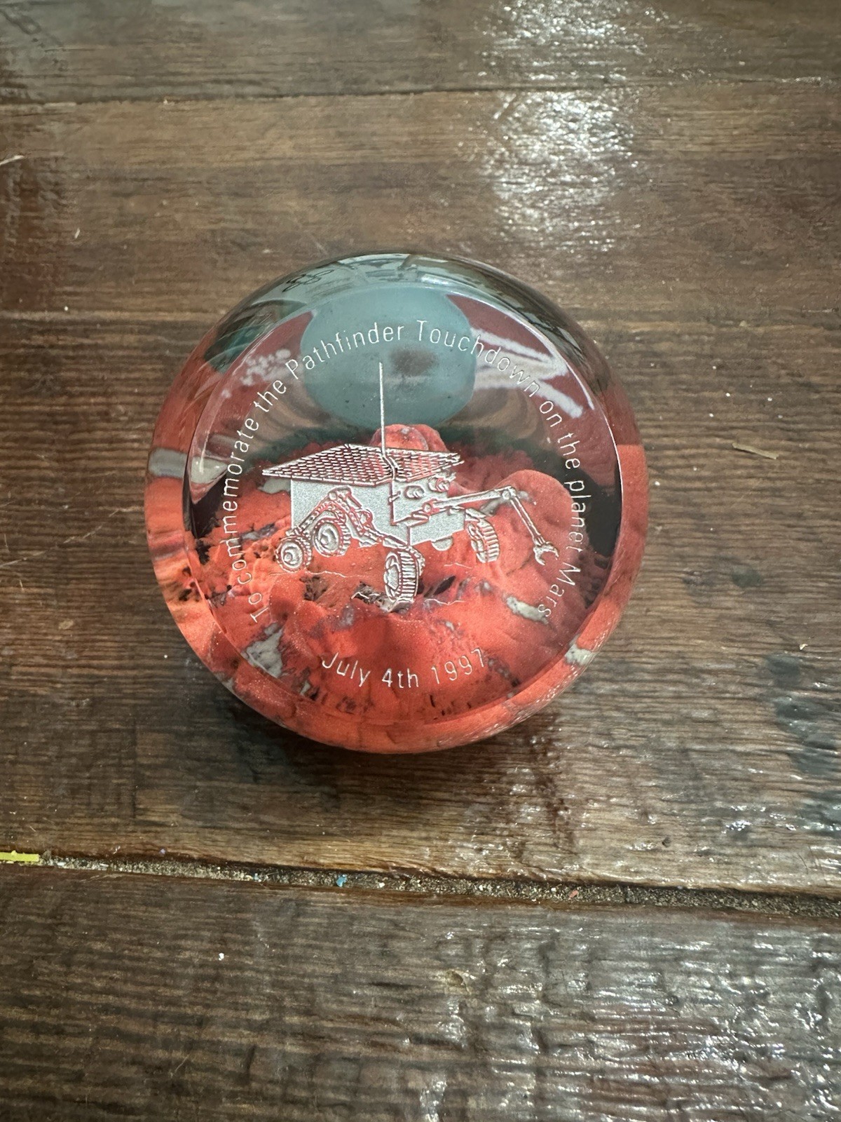 Vintage Caithness July 4th 1994 Destination Mars Paper Weight Space NASA Rare Vintage Caithness July 4th 1994 Destination Mars Paper Weight Space NASA Rare