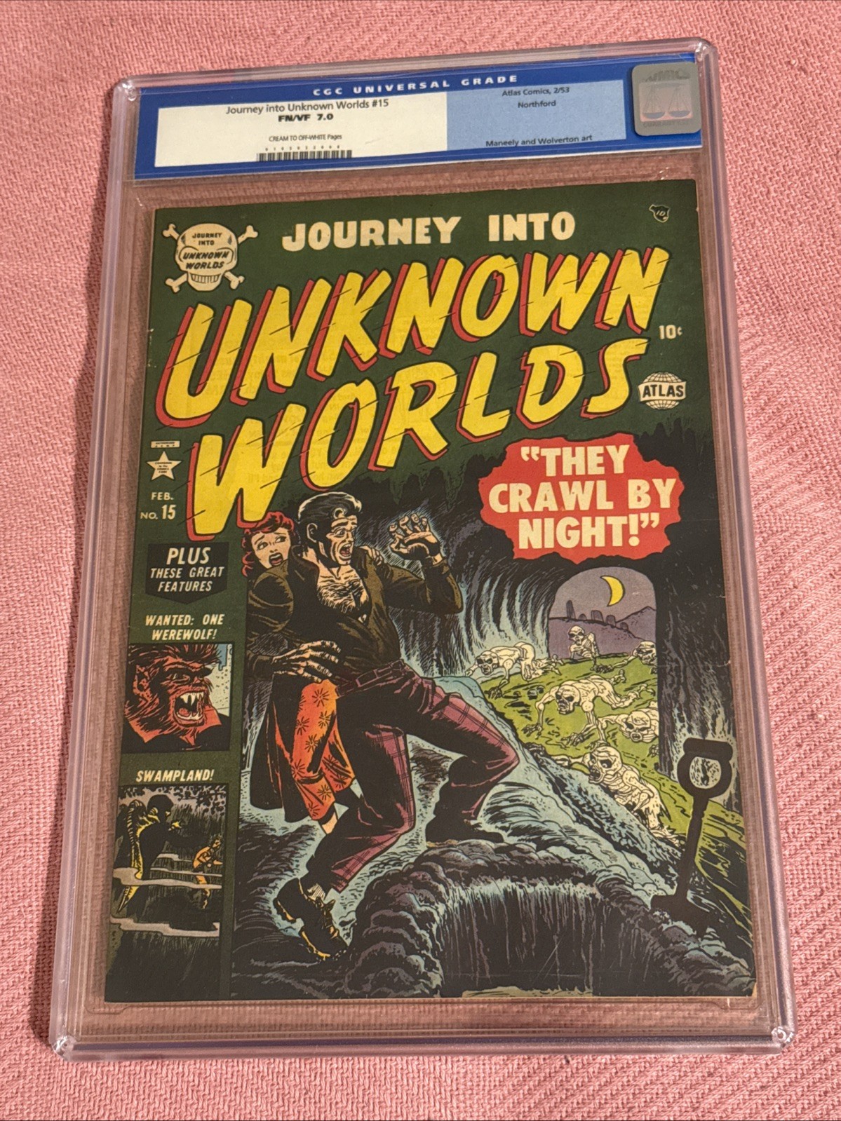 Journey Into Unknown Worlds #15, Wolverton Art, Atlas, 1953, Northford Pedigree