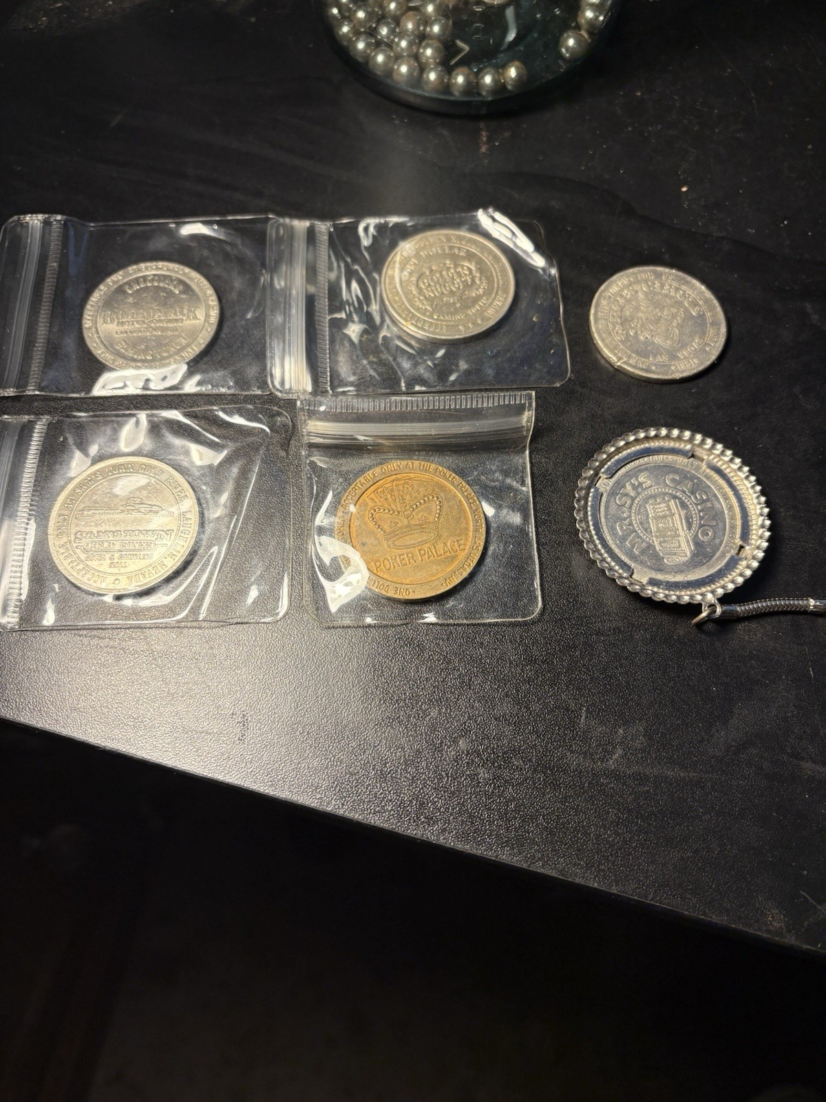 6 Vtg Casino $1 Token Lot Golden Nugget Boardwalk Mr Sys Poker Palace Sams Town