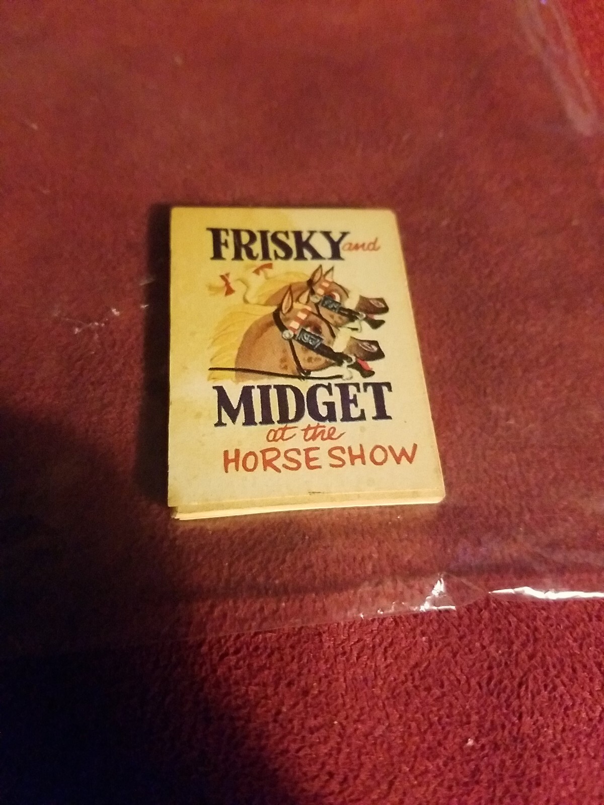 VINT 1964 FRISKY and MIDGET at the HORSE SHOW MINIATURE BOOK
