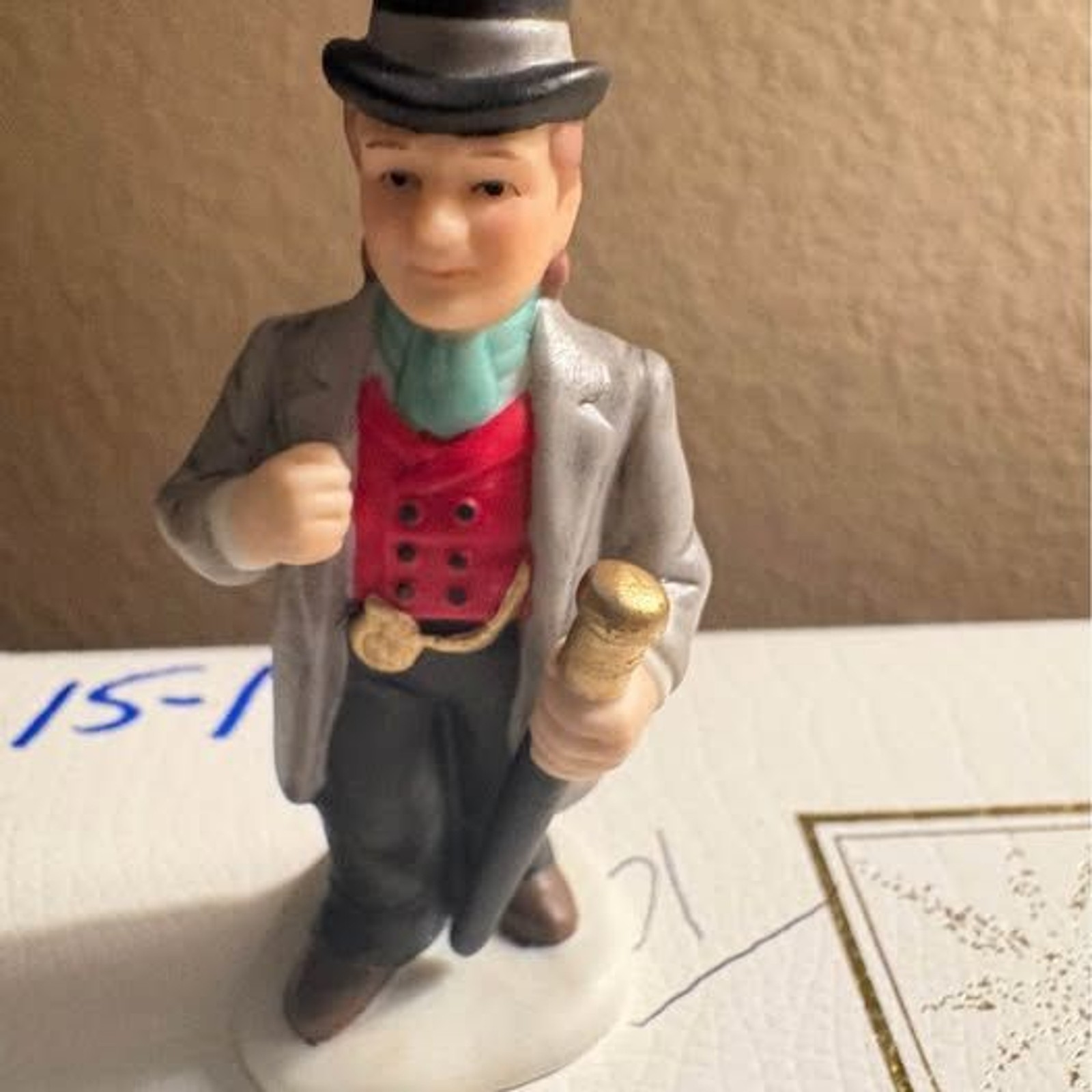 1996 Geo Z Lefton Colonial Village Manchester Morton Lawyer Figurine(u15-1)