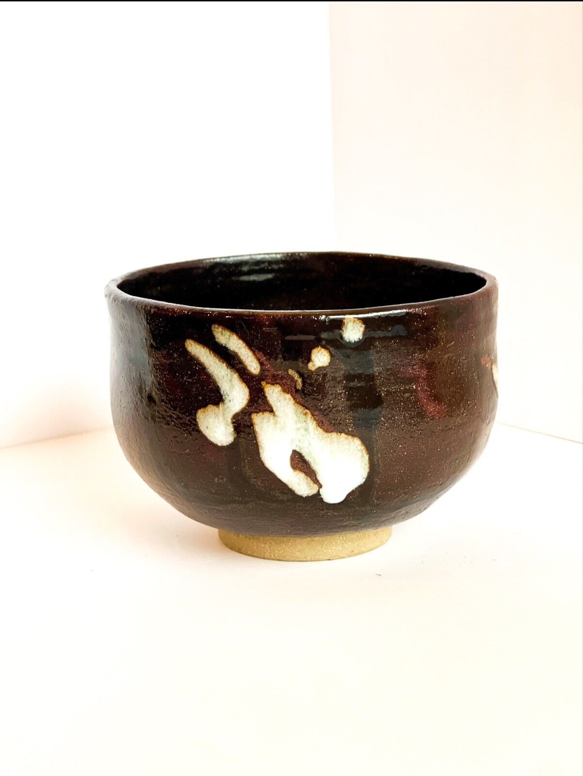 Japanese Art Studio Crafted Pottery Chawan Matcha Tea Ceremony Bowl  Signed