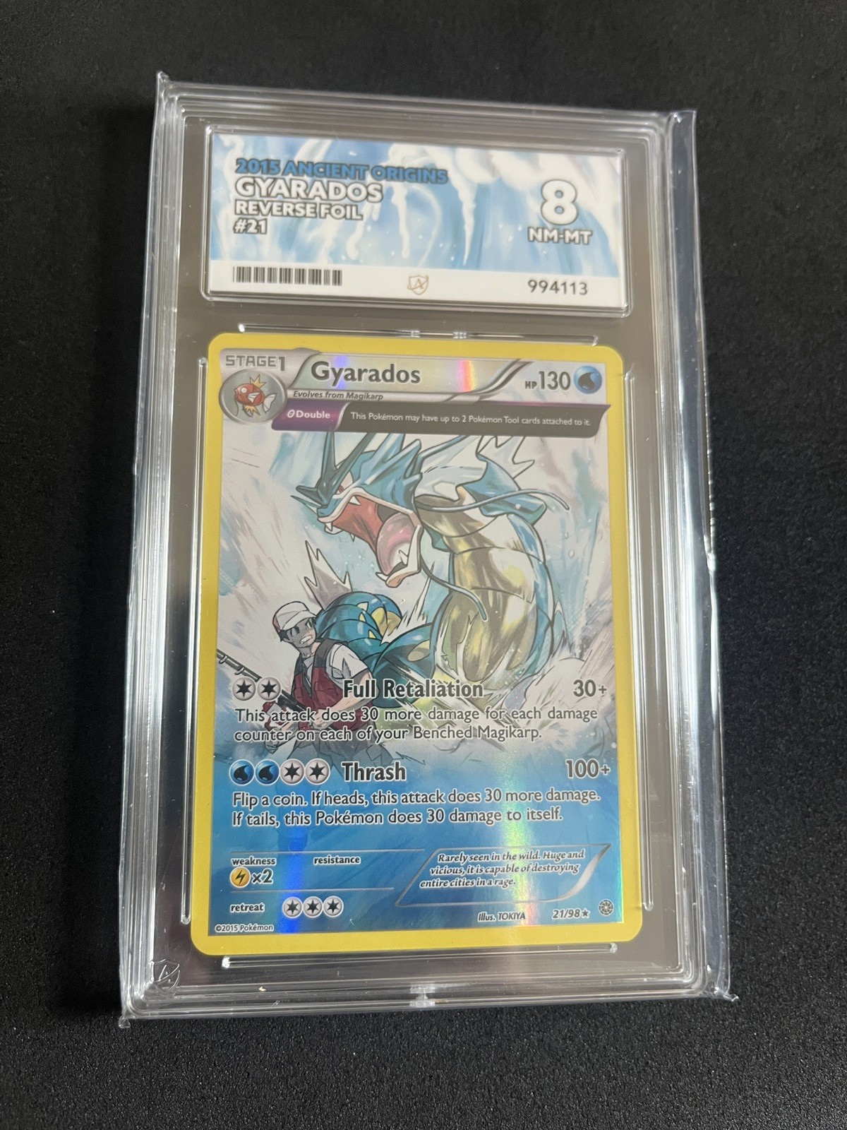 Gyarados 21/98 ACE 8 MINT/NM Pokemon Cards REVERSE Holo Rare Ancient Origins 