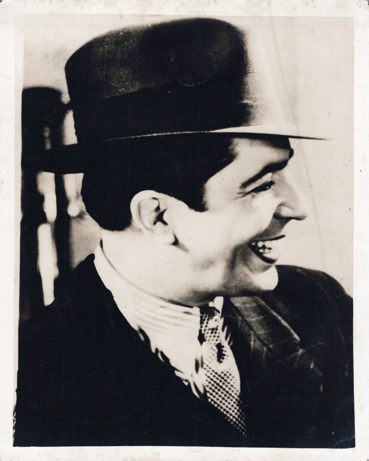 RARE ARGENTINA LEGEND CARLOS GARDEL STUNNING PORTRAIT 1950s ORIG PHOTO MA93