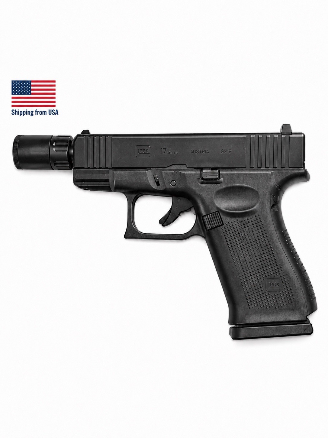 Pistol Shape Butane Torch Lighter – Windproof Refillable Jet Flame Gun Style OEM
