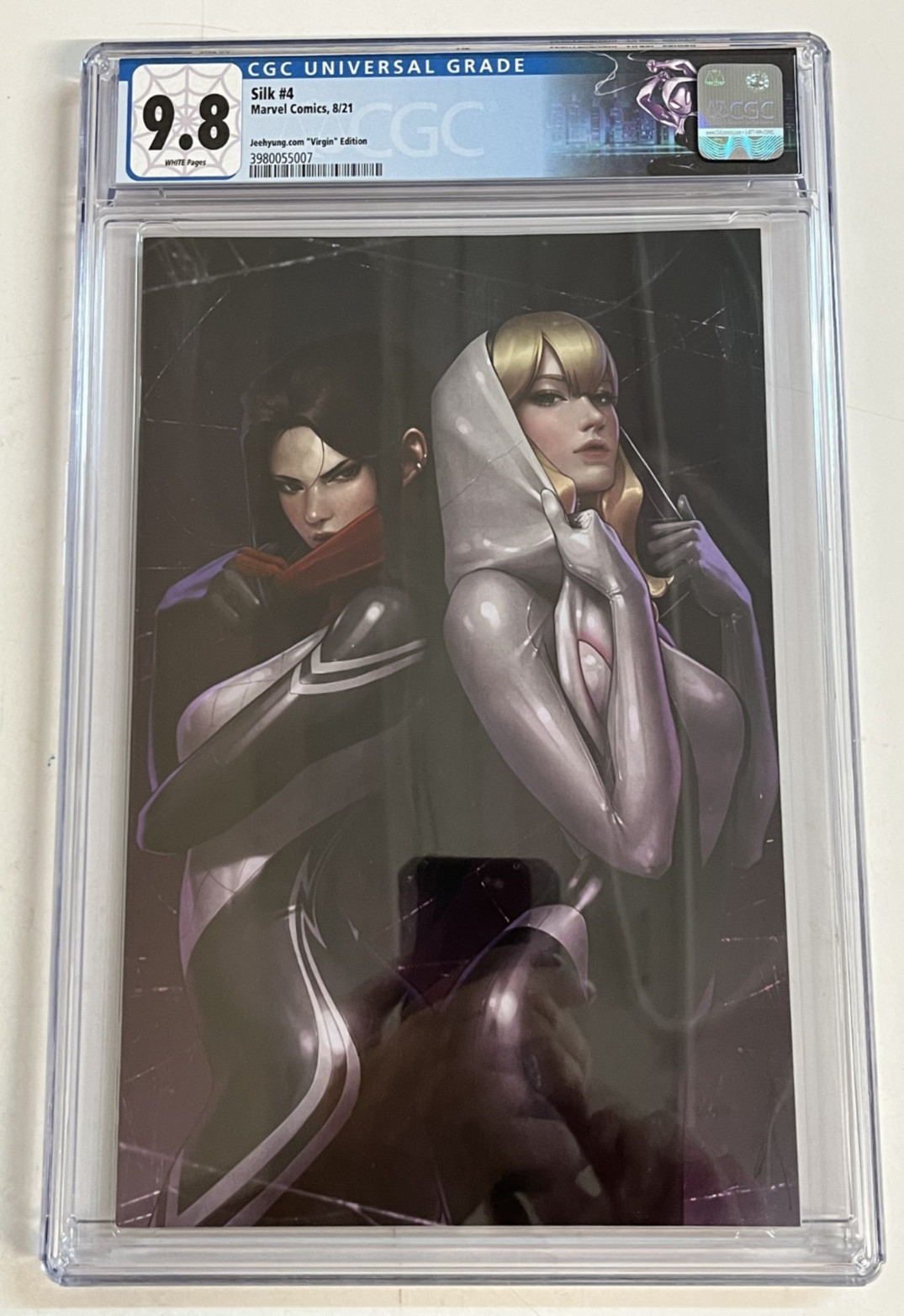 CGC 9.8 Silk #4 2021 Jeehyung Lee Spider-Gwen Virgin Variant