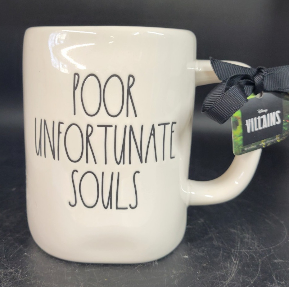 Rae Dunn Disney Villains Ursula Mug Poor Unfortunate Souls