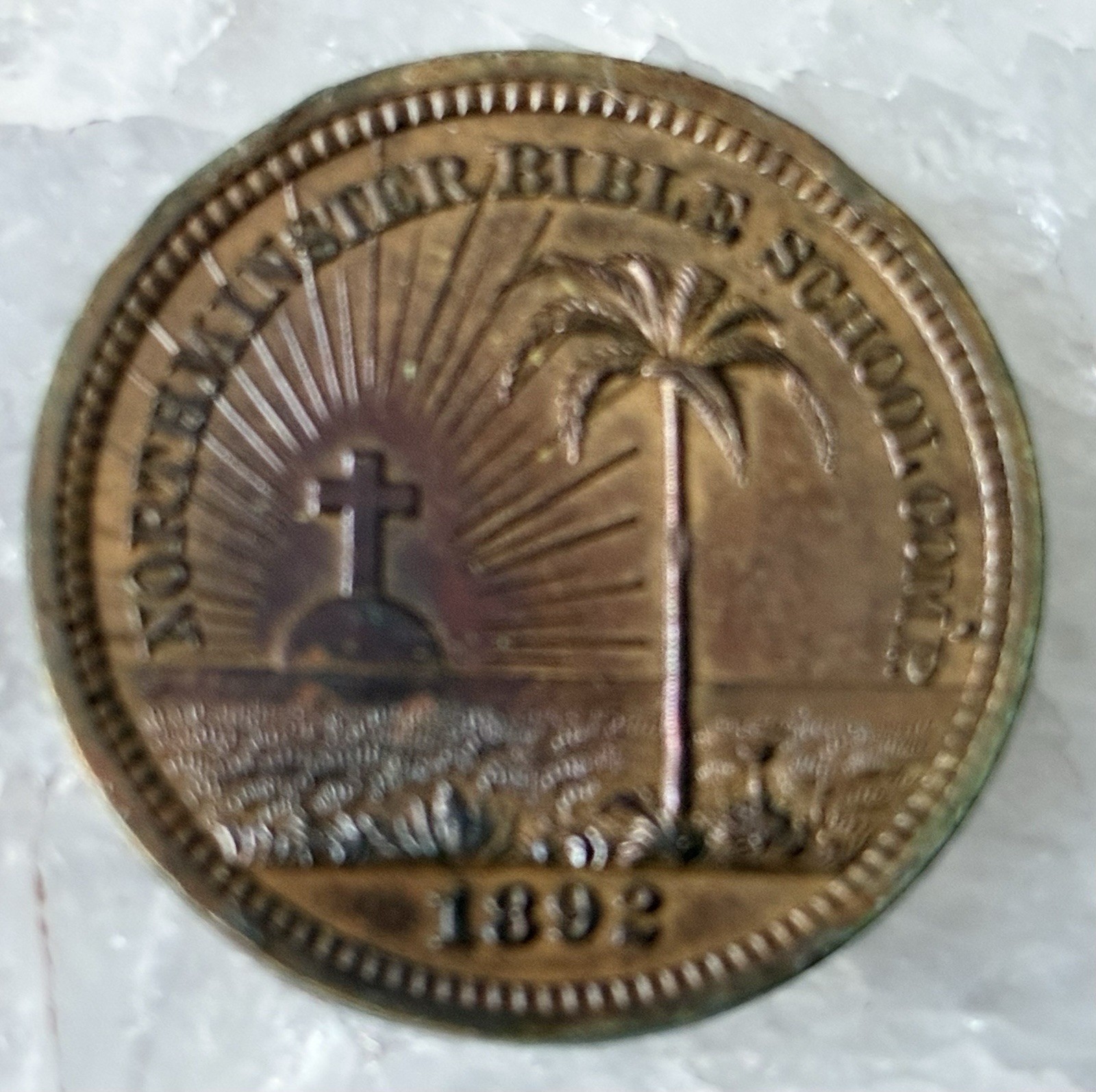 1892 Northminster Bible School Medal Missionary Army The Presbyterian Church