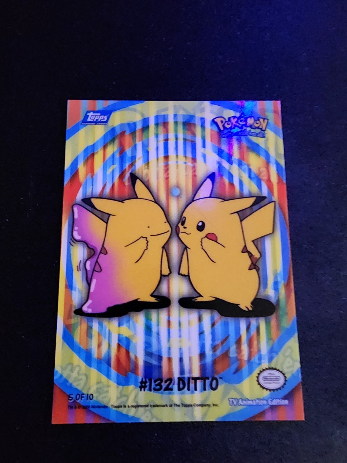 Topps Pokémon TV Animation Edition Ditto #132 Trading Card 2000 - 5 of 10