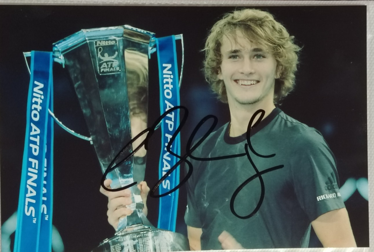 AUTOGRAPH ALEXANDER ZVEREV HAND SIGNED PHOTO TENNIS n1 GERMANY ATP FINALS US OPEN AUTOGRAPH ALEXANDER ZVEREV HAND SIGNED PHOTO TENNIS n1 GERMANY ATP FINALS US OPEN