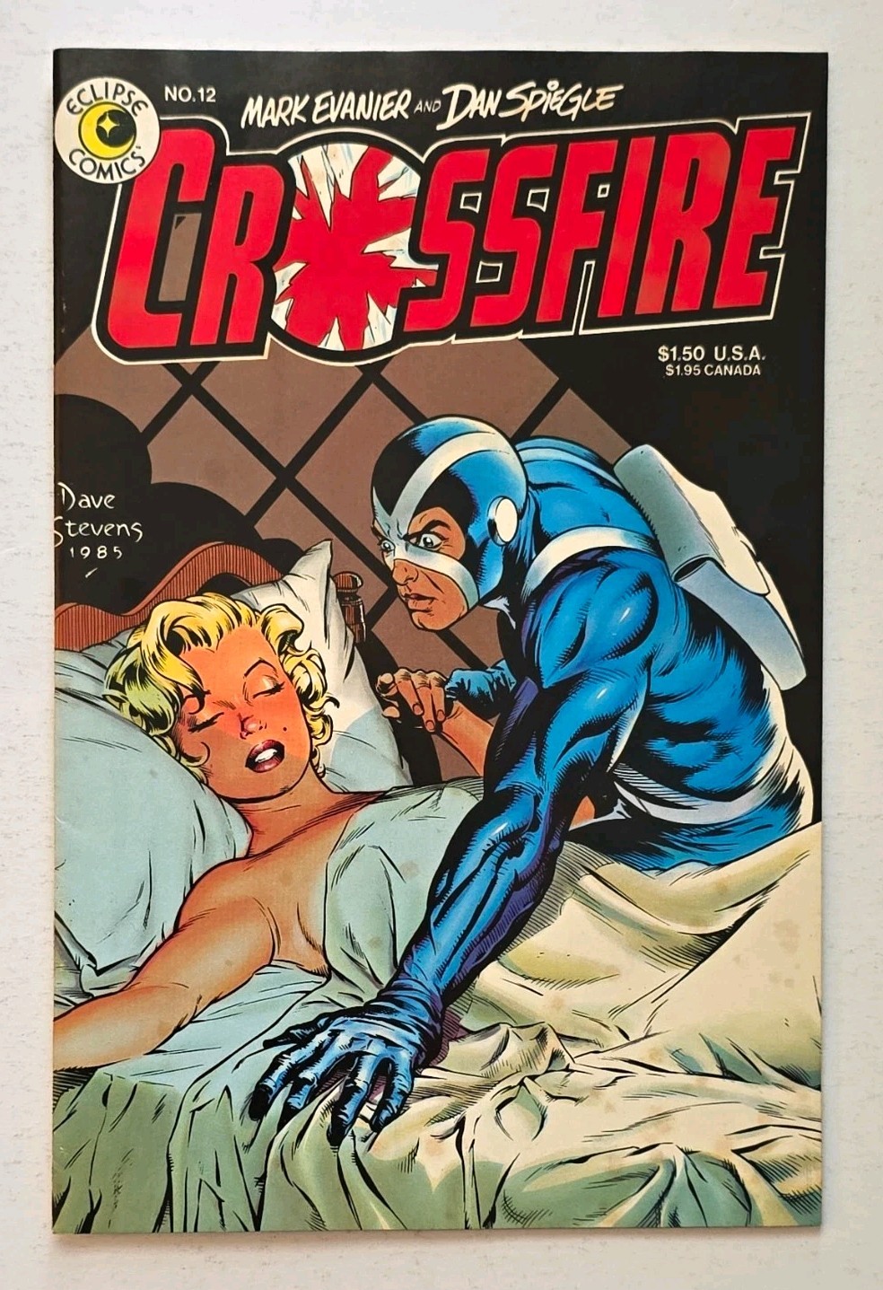 Crossfire #12 Eclipse 1985 Dave Stevens Marilyn Monroe Cover HTF Crossfire #12 Eclipse 1985 Dave Stevens Marilyn Monroe Cover HTF