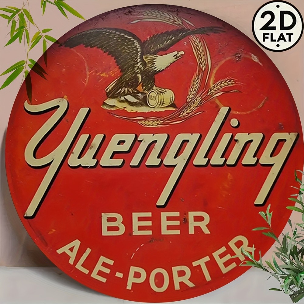 2D Flat, 1Tin Metal Signs, Yuengling Beer, Vintage Classic 8\
