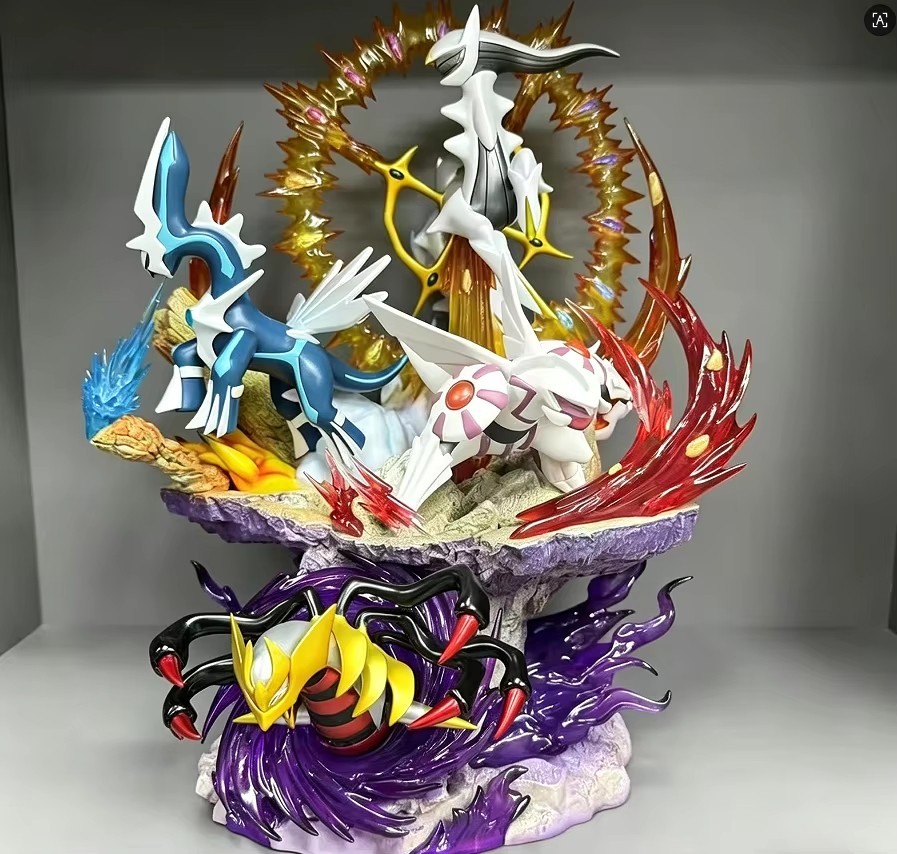 Pokemon Dialga Palkia Giratina Arceus 37cm PVC Figure Statue Legendary Model
