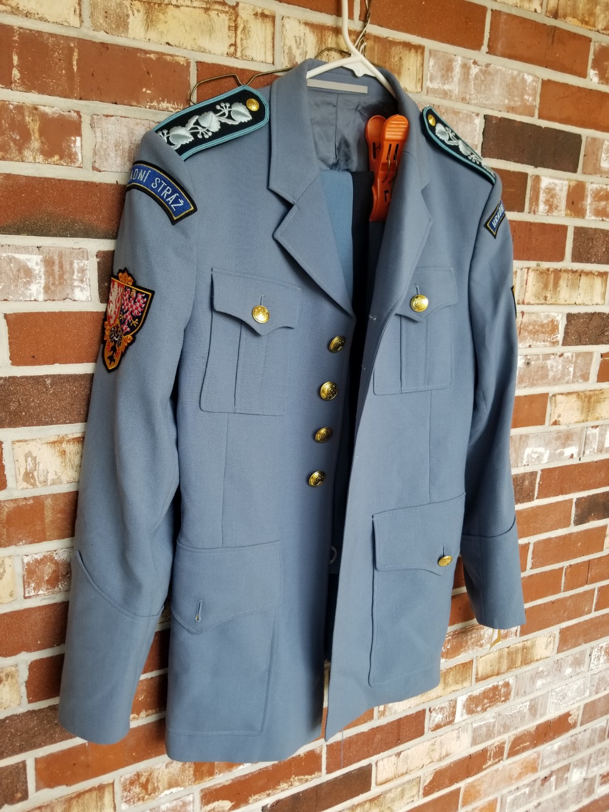 Rare Czech Republic prague castle guard uniform Complete Kounty Military 29x36