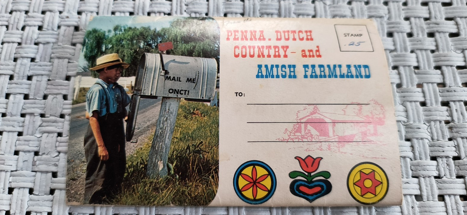 Vintage Pennsylvania Dutch Country and Amish Farmland Postcards Foldout Booklet Vintage Pennsylvania Dutch Country and Amish Farmland Postcards Foldout Booklet