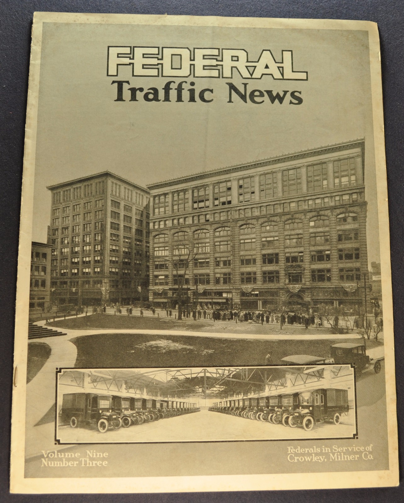 1924 Federal Motor Truck Catalog Sales Brochure Knight Engine Nice Original 24